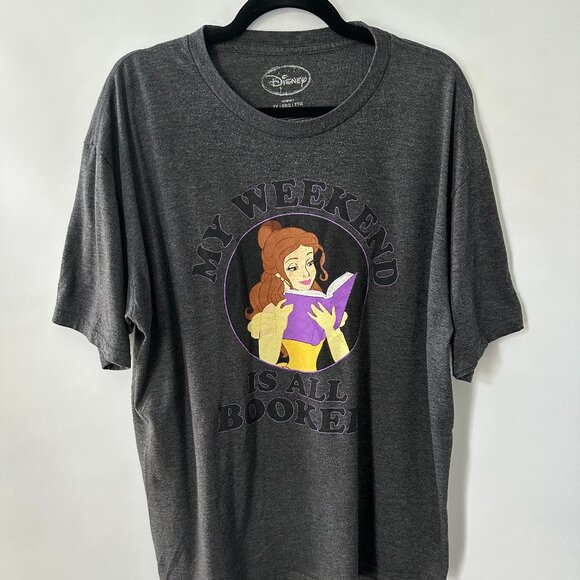 Disney Other - Grey XXL Disney Belle, Beauty & the Beast Men's Tee Shirt